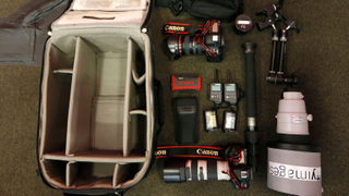 The Contents of an Olympics Photographer's Bag